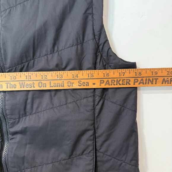 Oiselle Women's Running Vest Fleece Backing Puffer Black Full Zip Active Medium - Picture 6 of 8